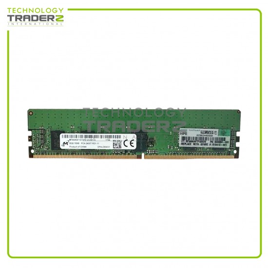 805347-B21 HP Micron 8GB PC4-19200 DDR4-2400MHz ECC 1Rx8 Smart Memory 809080-091
